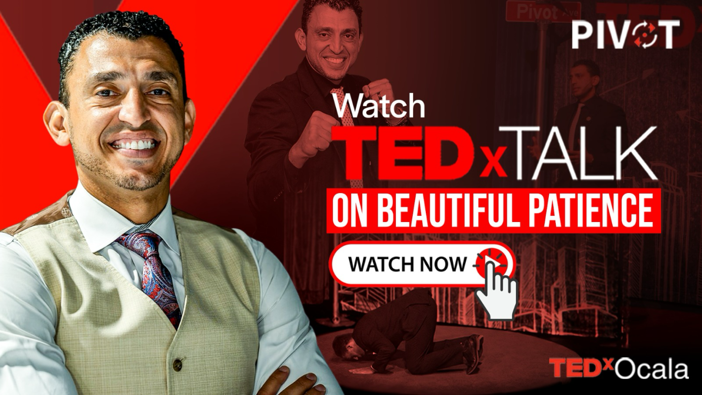 Ibrahim Awad delivering his TEDxOcala talk, "Beautiful Patience"